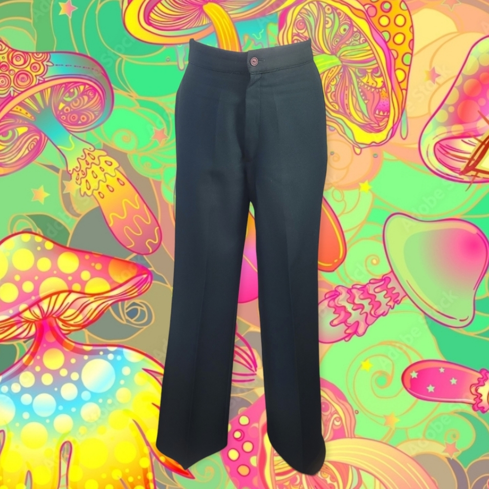 Vintage 70s Dark Green Trousers